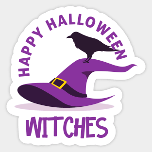 Happy halloween witches Sticker